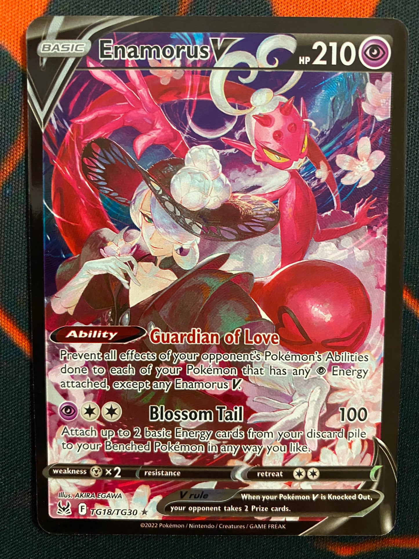 Pokemon Card Lost Origin Trainer Gallery TG18/TG30 Enamorus V Ultra Rare *MINT*