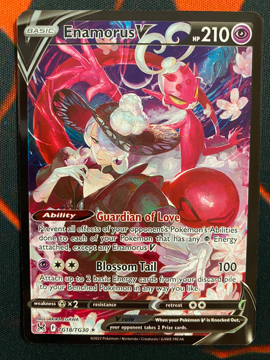 Pokemon Card Lost Origin Trainer Gallery TG18/TG30 Enamorus V Ultra Rare *MINT*