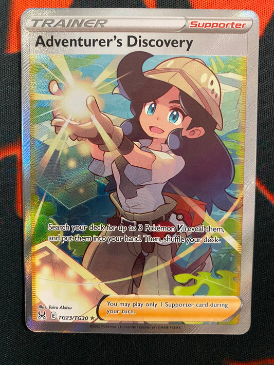 (S) Pokemon Card Lost Origin Trainer Gallery TG23/TG30 Adventurer's Discovery VMAX Full Art *MINT*