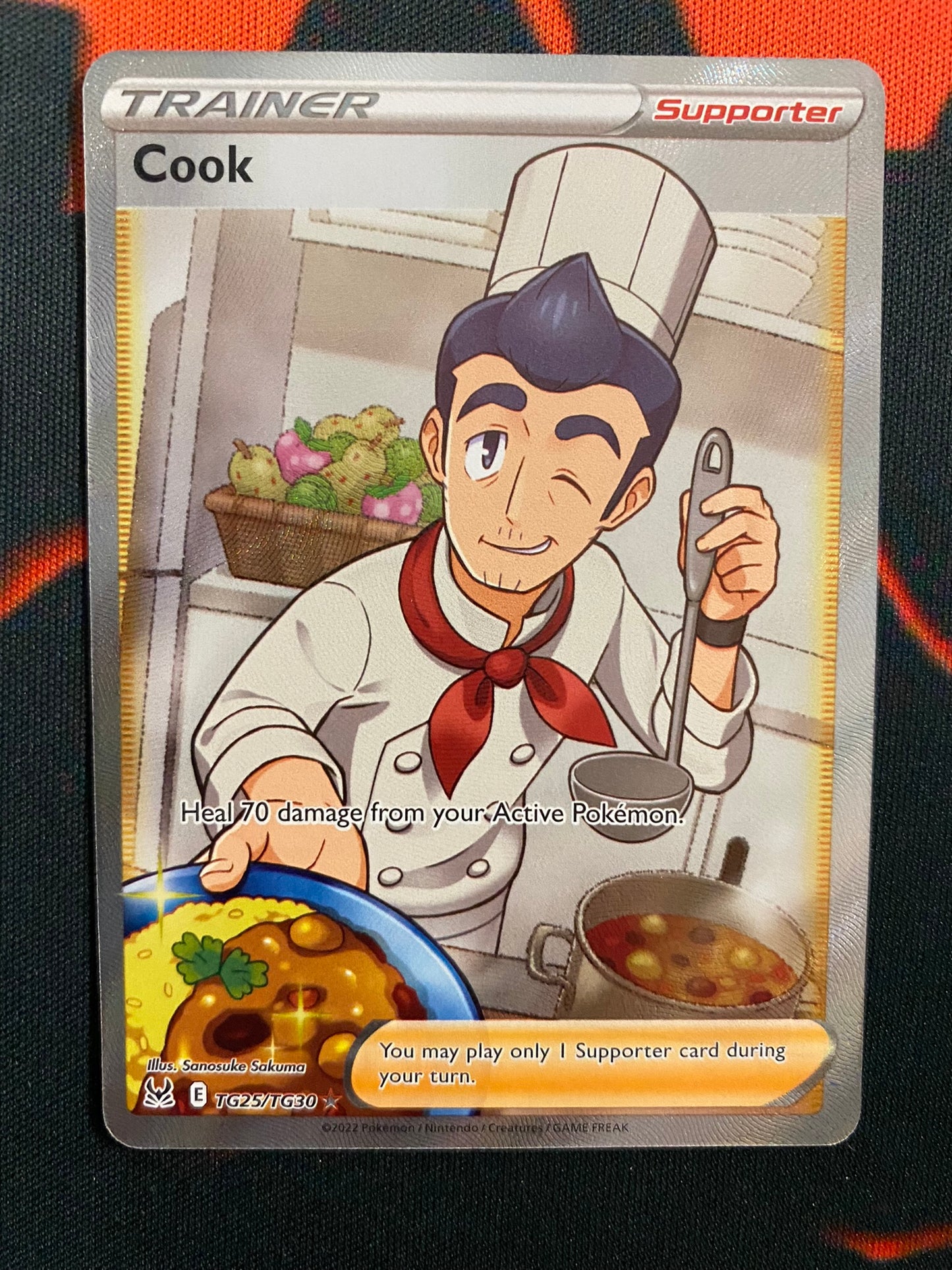 Pokemon Card Lost Origin Trainer Gallery TG25/TG30 Cook Supporter Full Art *MINT*