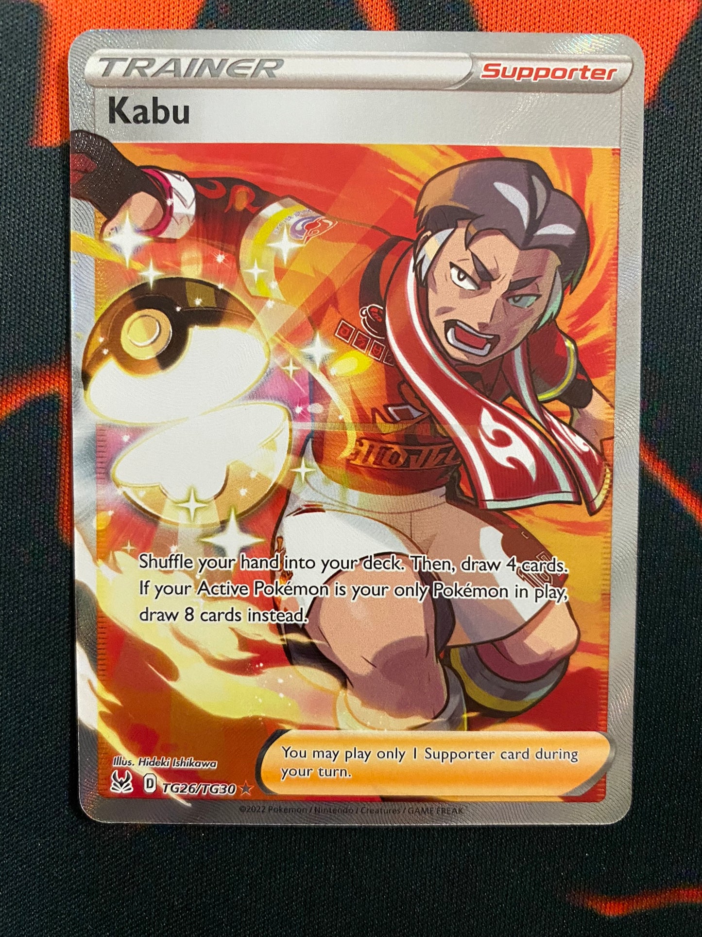 Pokemon Card Lost Origin Trainer Gallery TG26/TG30 Kabu Supporter Full Art *MINT*