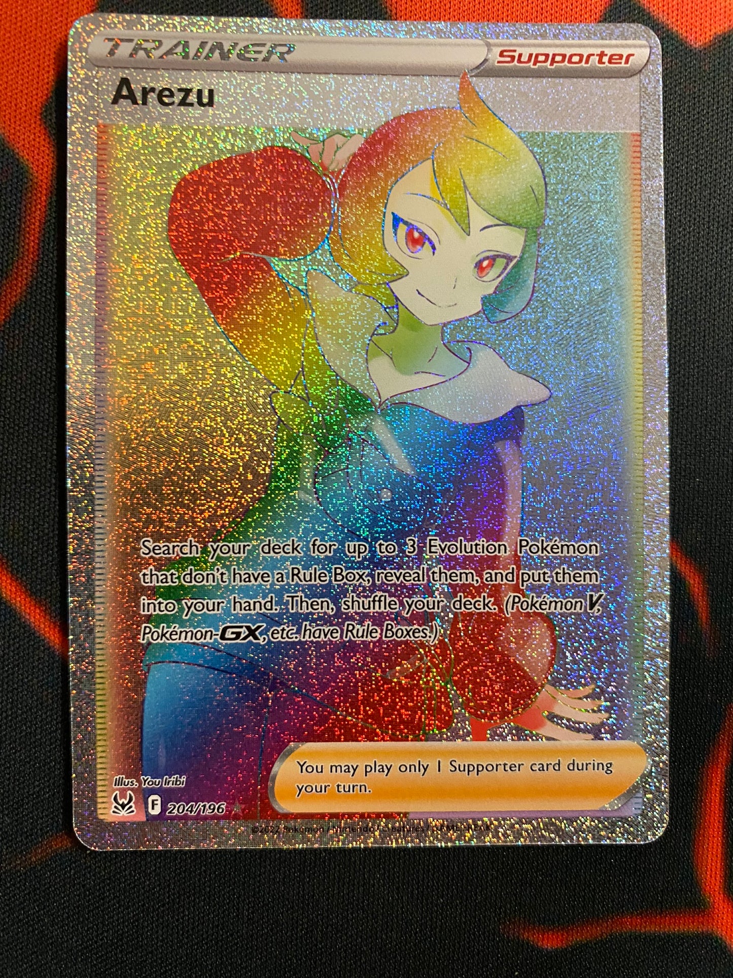 (S) Pokemon Card Lost Origin 204/196 Arezu VSTAR Hyper Rare *MINT*