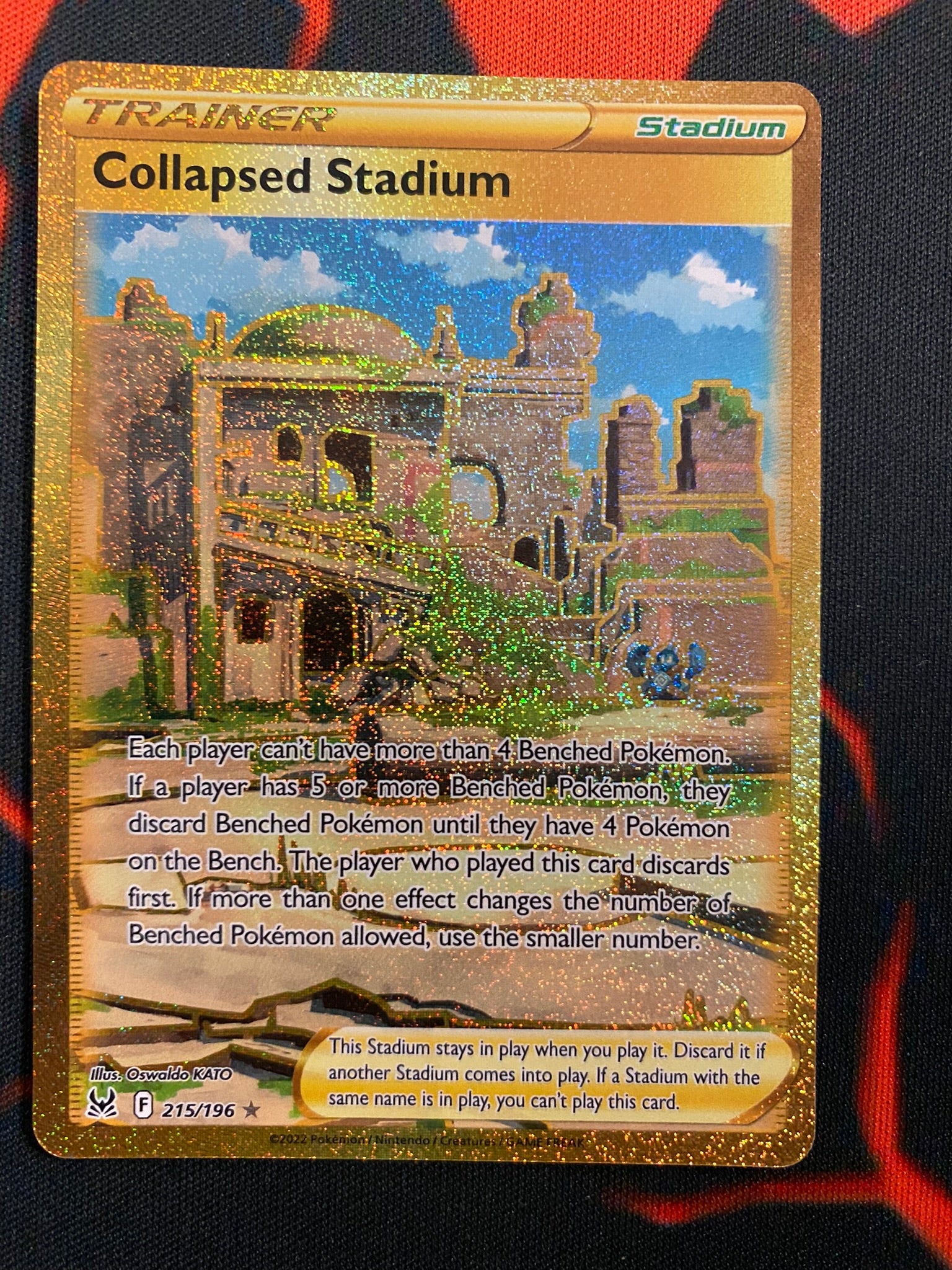 collapsed stadium pokemon card price Pokemon Card Lost Origin 215/196 Collapsed Stadium Item Secret Rare *M – Brokenvase Games