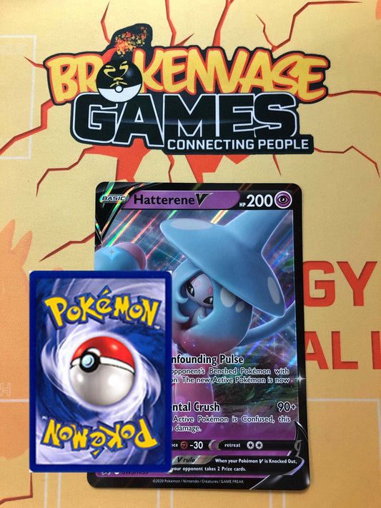 <transcy>Pokemon Card SWSH055 Hatterene V JUMBO OVERSIZED BLACK STAR PROMO</transcy>