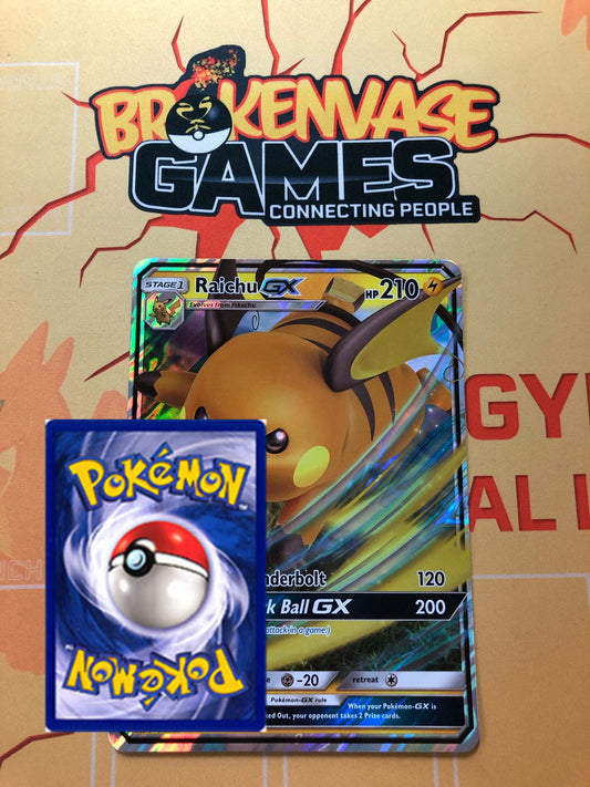 <transcy>بطاقة بوكيمون SM 213 Raichu GX JUMBO كبيرة الحجم باللون الأسود الداكن</transcy>