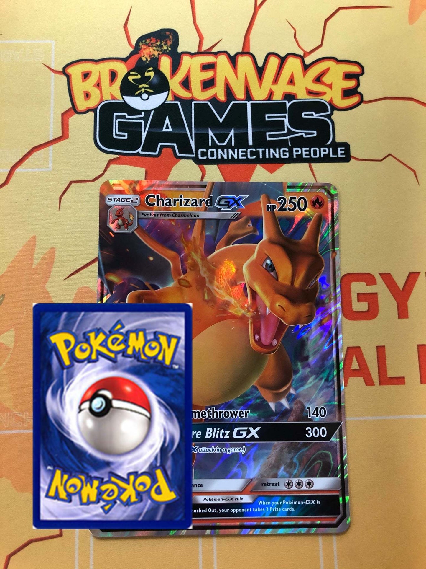 Pokemon Card SM 211 Charizard GX JUMBO OVERSIZED BLACK STAR PROMO