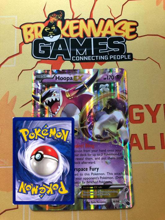 <transcy>Pokémon-kort FORTIDIGE OPRINDELSER 36/98 Hoopa EX JUMBO OVERSIZED PROMO</transcy>