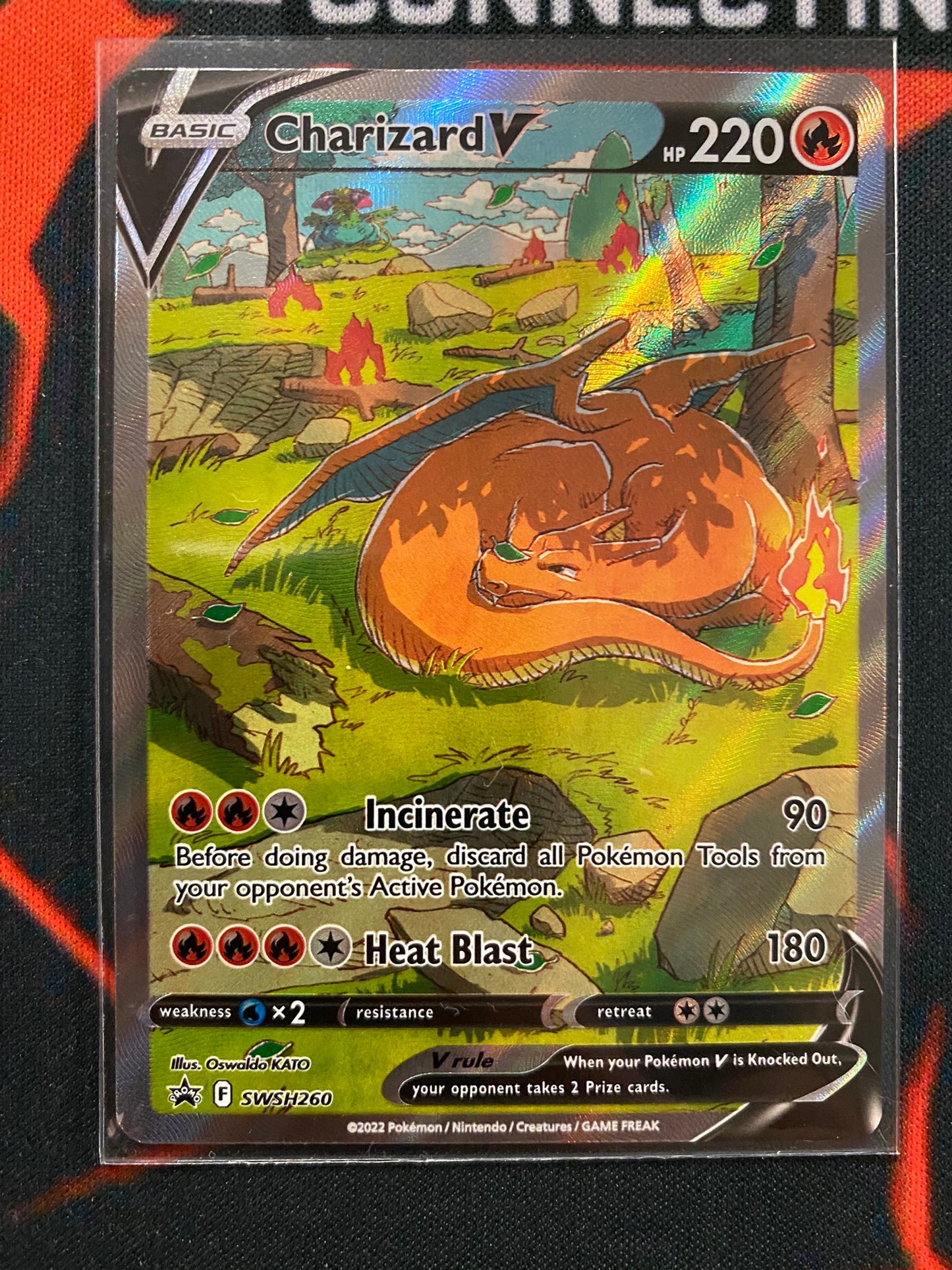 Pokemon Card SWSH Black Star Promos SWSH260 Charizard V Alternate Art *MINT*