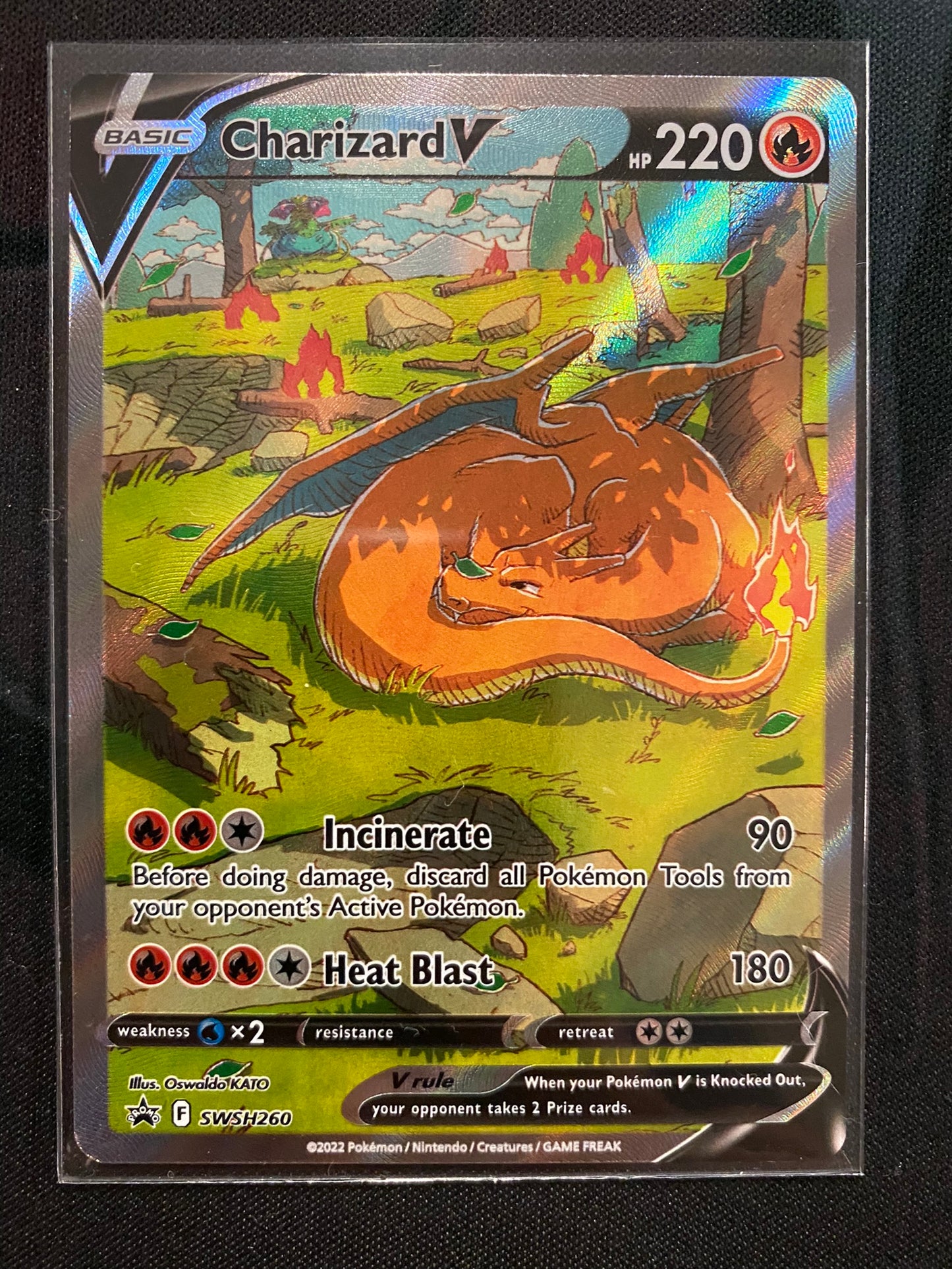 Pokemon Card SWSH Black Star Promos SWSH260 Charizard V Alternate Art *MINT*