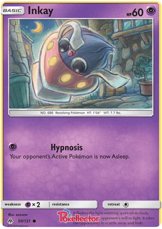 Pokemon Card Forbidden Light 50/131 050/131 Inkay Common *MINT*