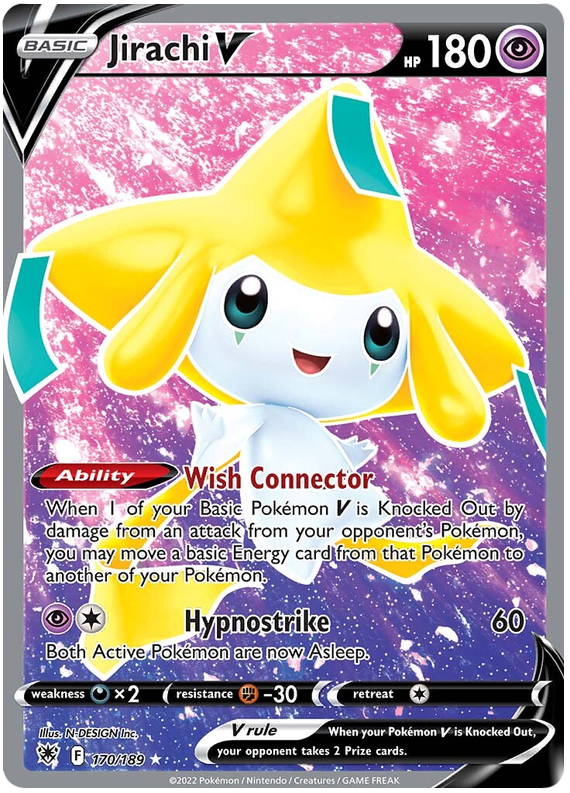 Pokemon Card Astral Radiance 170/189 Jirachi V Full Art