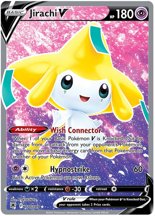 Pokemon Card Astral Radiance 170/189 Jirachi V Full Art