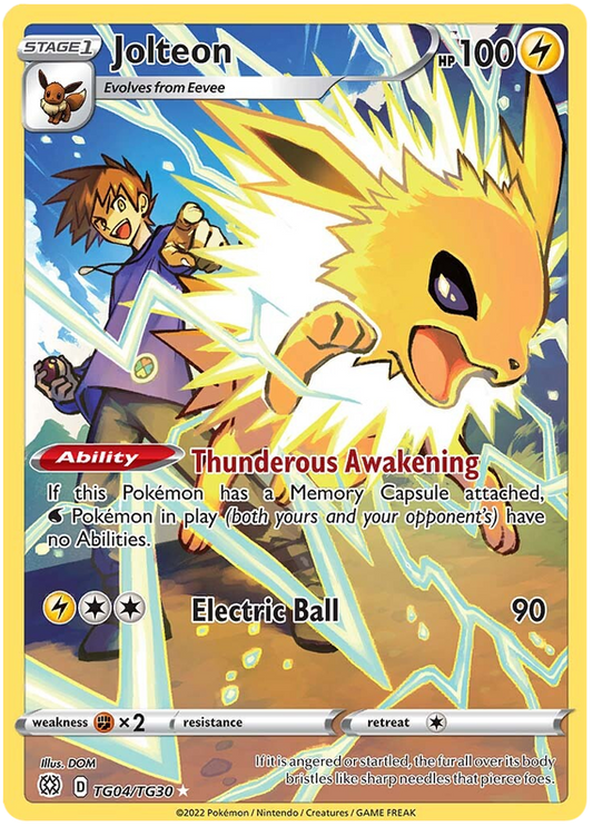 Pokemon Card Brilliant Stars TG04/TG30 TG4/TG30 Jolteon Holo Rare