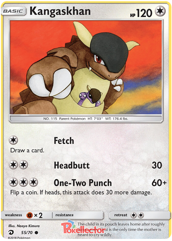 <transcy>Pokemon Card Dragon Majesty 55/070 055/070 Kangaskhan Common</transcy>