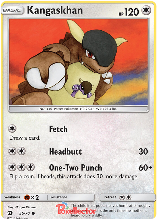 <transcy>Pokemon Card Dragon Majesty 55/070 055/070 Kangaskhan Common</transcy>