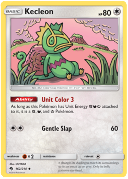 Pokemon Card Lost Thunder 162/214 Kecleon Uncommon *MINT*