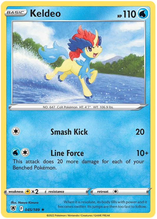 Pokemon Card Astral Radiance 45/189 045/189 Keldeo Holo Rare