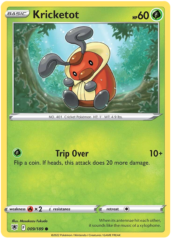 Pokemon Card Astral Radiance 9/189 009/189 Kricketot Common