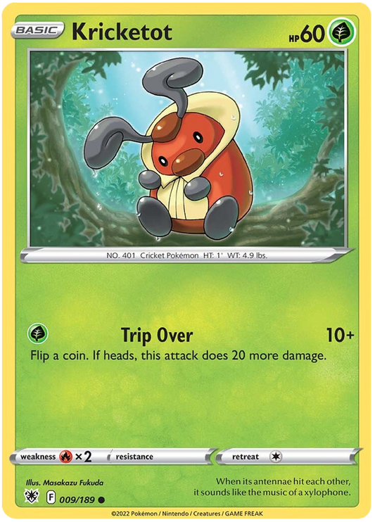 Pokemon Card Astral Radiance 9/189 009/189 Kricketot Common