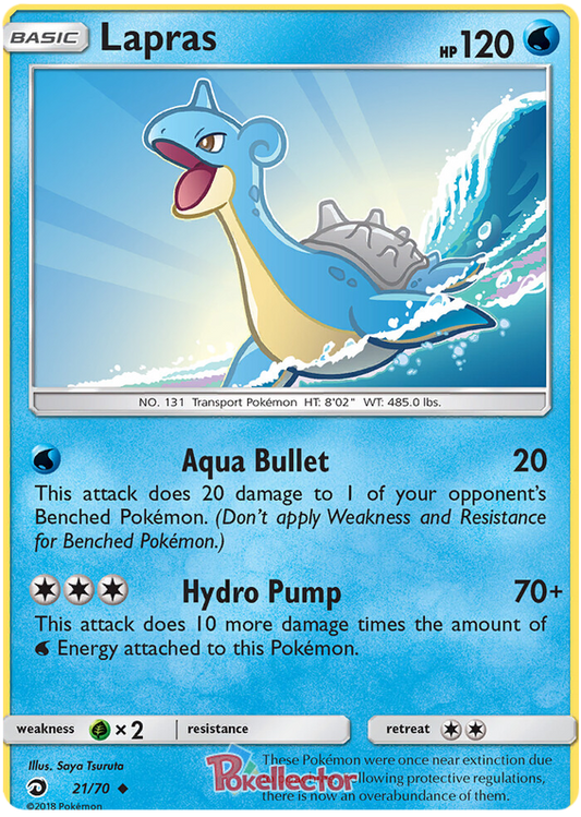 <transcy>Pokemon Card Dragon Majesty 21/070 021/070 Lapras Gelegentlich</transcy>