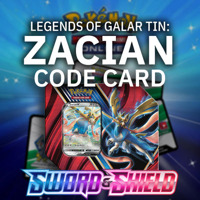 <transcy>Pokemon Online (PTCGO) Code Card Legends of Galar Tin: Zacian</transcy>
