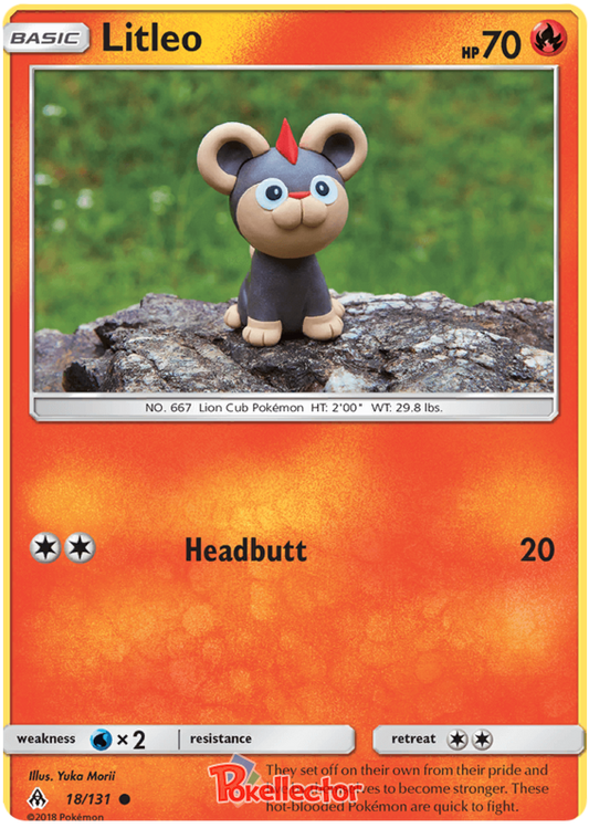 Pokemon Card Forbidden Light 18/131 018/131 Litleo Common *MINT*