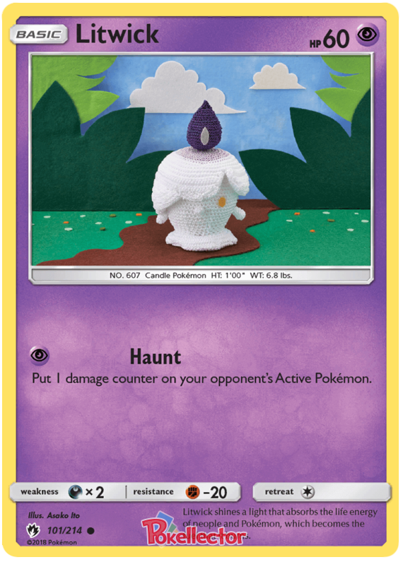 Pokemon Card Lost Thunder 101/214 Litwick Common *MINT*