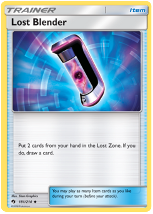 Pokemon Card Lost Thunder 181/214 Lost Blender Item Uncommon *MINT*