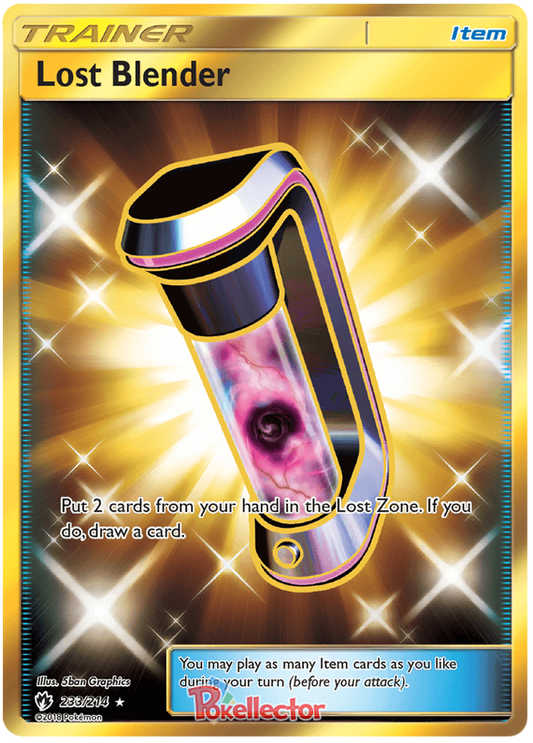 Pokemon Card Lost Thunder 233/214 Lost Blender Item Secret Rare *MINT*