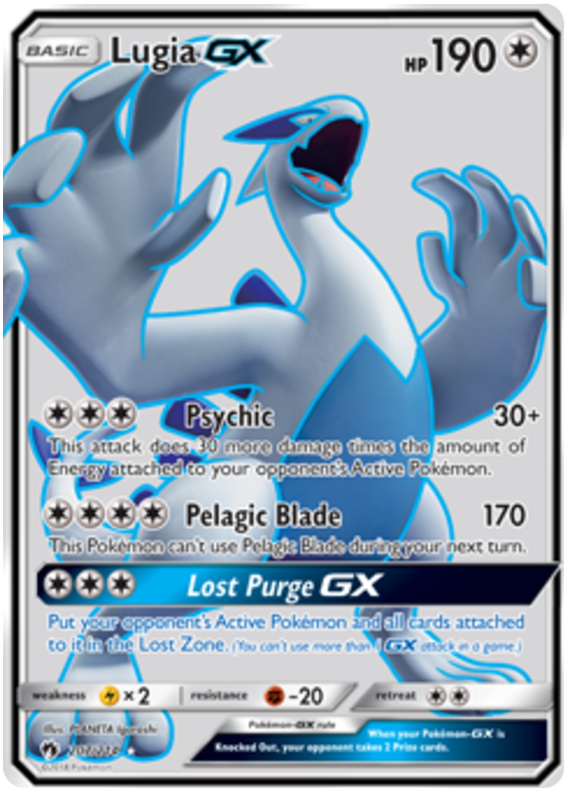 Pokemon Card Lost Thunder 207/214 Lugia GX Full Art *MINT*