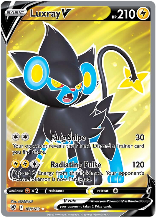 Pokemon Card Astral Radiance 168/189 Luxray V Full Art