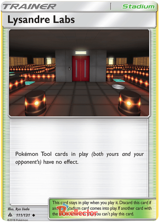 Pokemon Card Forbidden Light 111/131 Lysandre Labs Stadium Uncommon *MINT*