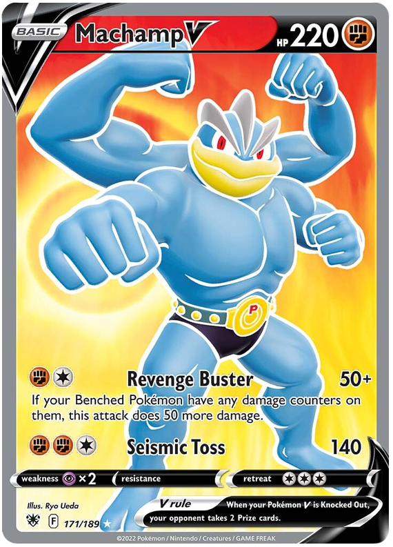 Pokemon Card Astral Radiance 171/189 Machamp V Full Art