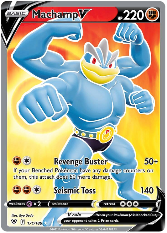 Pokemon Card Astral Radiance 171/189 Machamp V Full Art