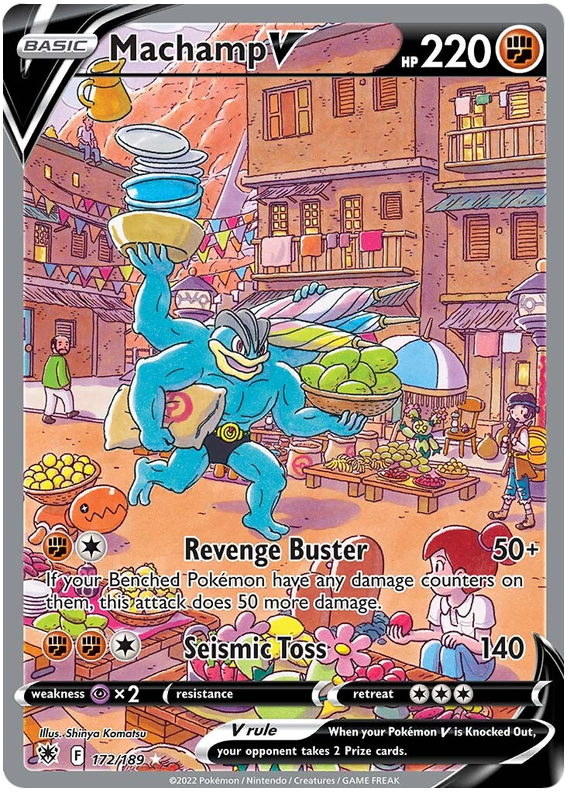 Pokemon Card Astral Radiance 172/189 Machamp V Alternate Art