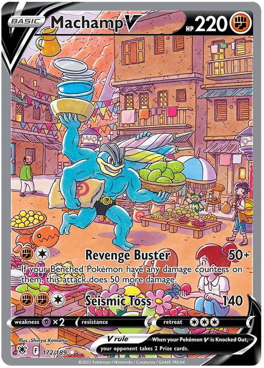 Pokemon Card Astral Radiance 172/189 Machamp V Alternate Art