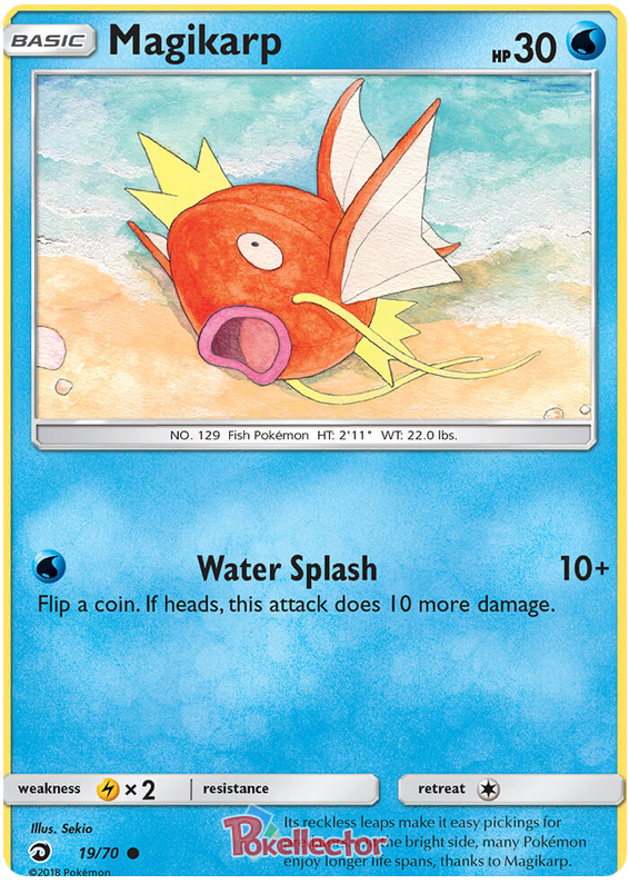 <transcy>Pokemon Card Dragon Majesty 19/070 019/070 Magikarp Common</transcy>