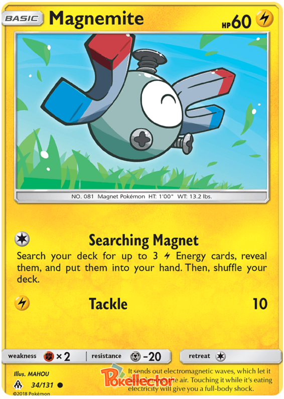 Pokemon Card Forbidden Light 34/131 034/131 Magnemite Common *MINT*