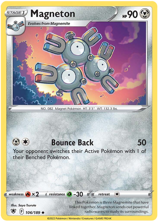 Pokemon Card Astral Radiance 106/189 Magneton Uncommon