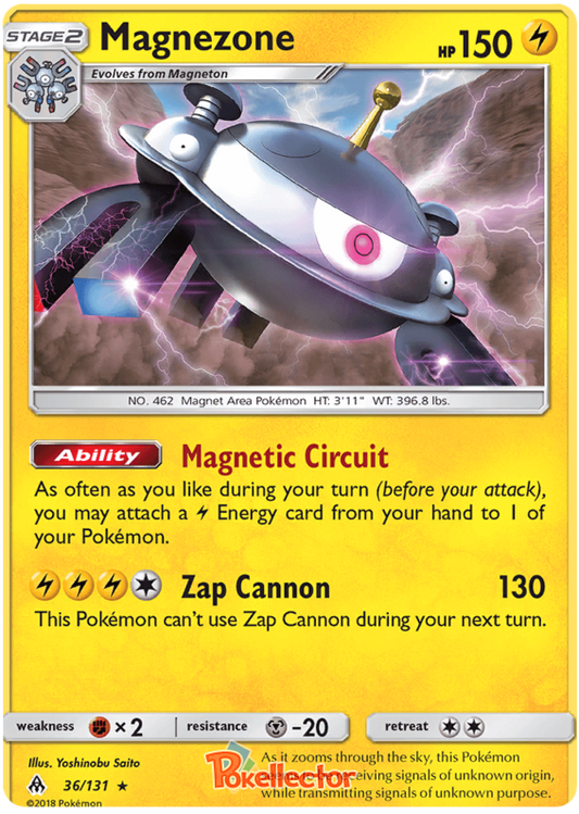 Pokemon Card Forbidden Light 36/131 036/131 Magnezone Holo Rare *MINT*