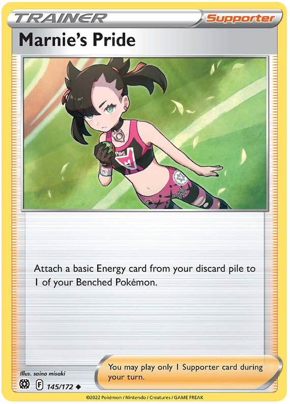 Pokemon Card Brilliant Stars 145/172 Marnie's Pride Uncommon