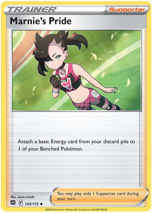 Pokemon Card Brilliant Stars 145/172 Marnie's Pride Uncommon