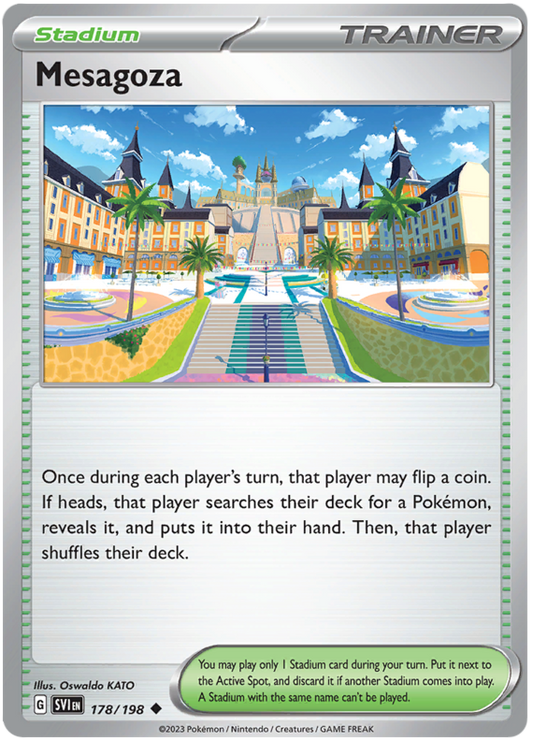 Pokemon Card Scarlet & Violet 178/198 Mesagoza Stadium Uncommon *MINT*