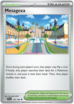 Pokemon Card Scarlet & Violet 178/198 Mesagoza Stadium Uncommon *MINT*