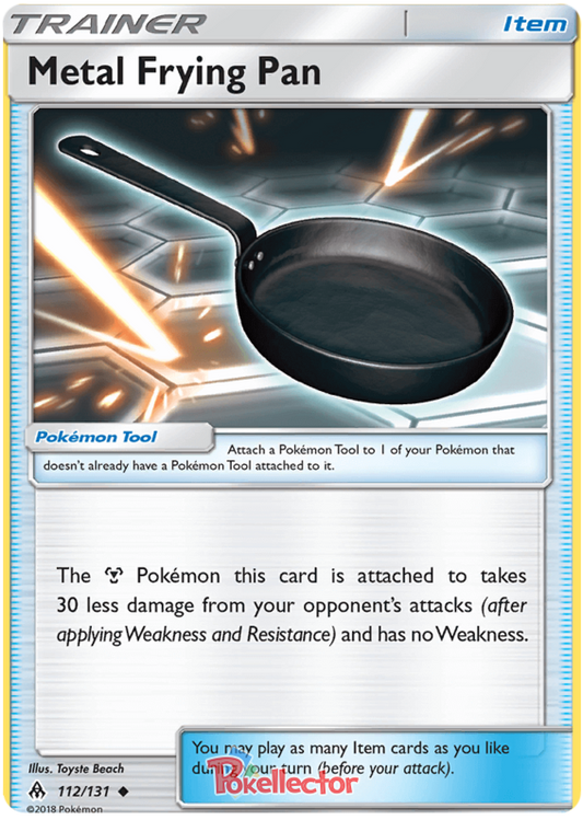 Pokemon Card Forbidden Light 112/131 Metal Frying Pan Item Uncommon *MINT*