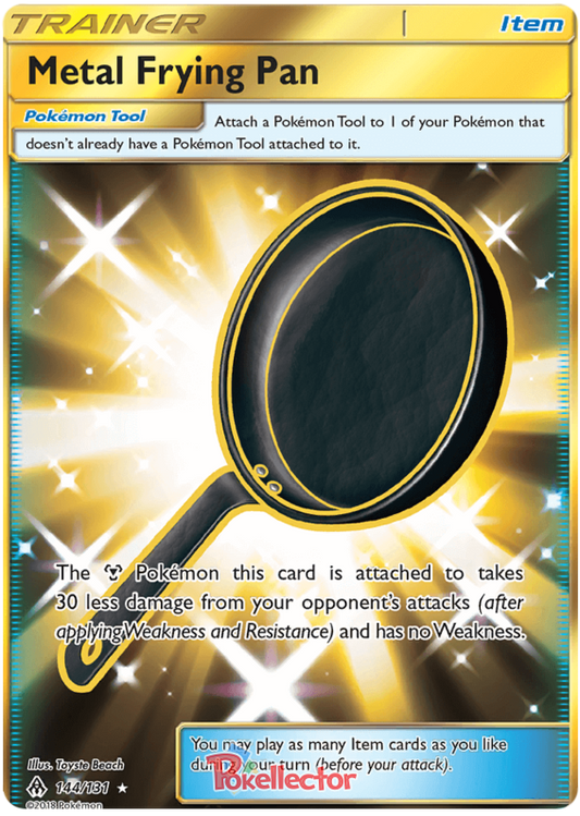 Pokemon Card Forbidden Light 144/131 Metal Frying Pan Item Secret Rare *MINT*