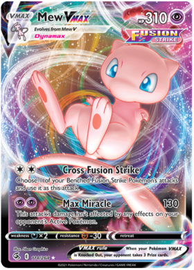 Pokemon Card Fusion Strike 114/264 Mew VMAX Ultra Rare