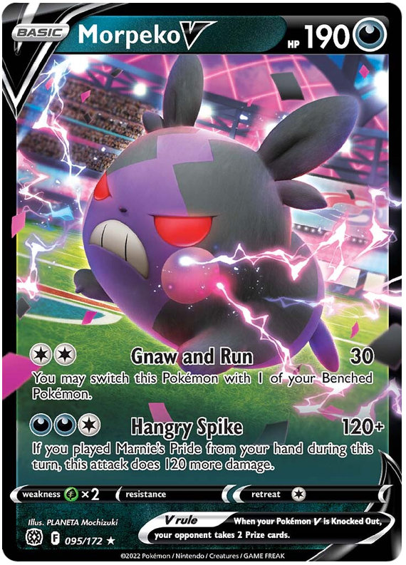 Pokemon Card Brilliant Stars 095/172 95/172 Morpeko V Ultra Rare *M*