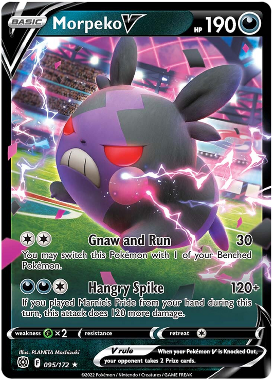 Pokemon Card Brilliant Stars 095/172 95/172 Morpeko V Ultra Rare *M*