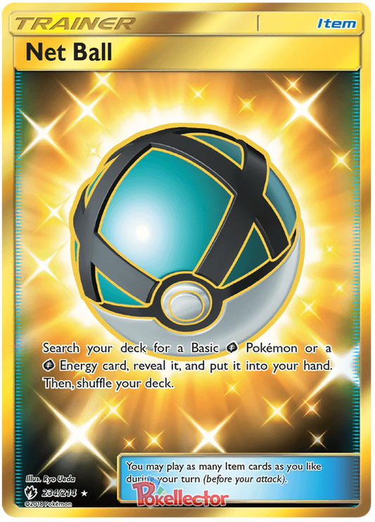 Pokemon Card Lost Thunder 234/214 Net Ball Item Secret Rare *MINT*